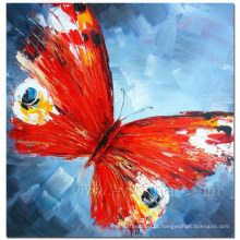 100% handmade borboleta pintura a óleo em tela para decoração para casa (xd1-271)